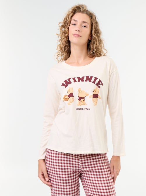 Pyjama long 'Winnie' 'Disney' - 2 pièces - Kiabi Pyjama long 'Winnie' 'Disney' - 2 pièces - Kiabi