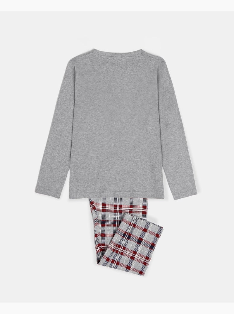 Pyjama Lou Lou Goodnight à manches longues ADMAS pour enfants Gris chiné - Kiabi