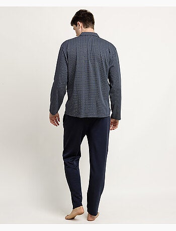 Pyjama lounge à manches longues ouvert pour homme ANTONIO MIRO