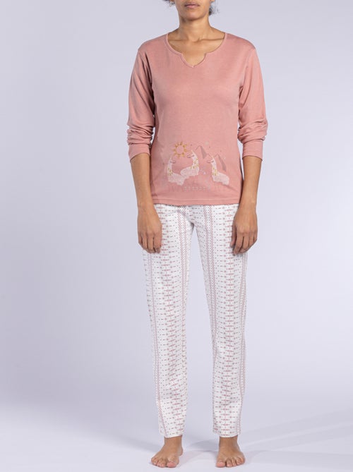 Pyjama MACHU PICHU blush - DODO - Kiabi Pyjama MACHU PICHU blush - DODO - Kiabi