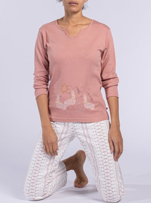 Pyjama MACHU PICHU blush - DODO - Kiabi Pyjama MACHU PICHU blush - DODO - Kiabi