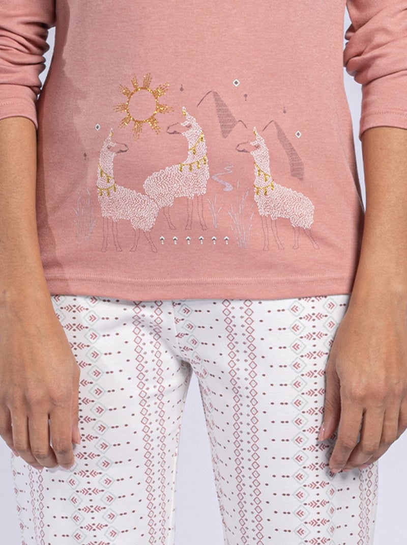 Pyjama   MACHU PICHU blush - DODO Rose clair - Kiabi