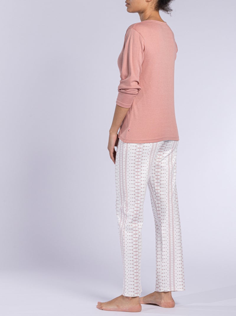 Pyjama   MACHU PICHU blush - DODO Rose clair - Kiabi