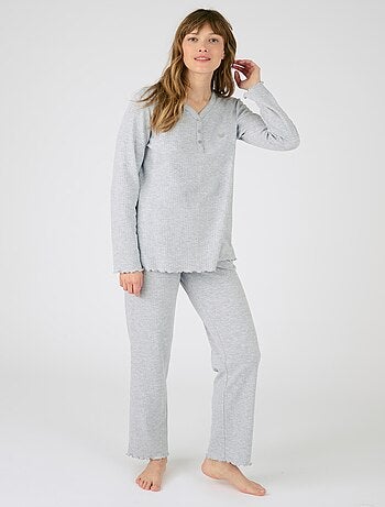 Pyjama maille côtelée - Damart