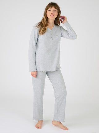 Pyjama maille côtelée - Damart