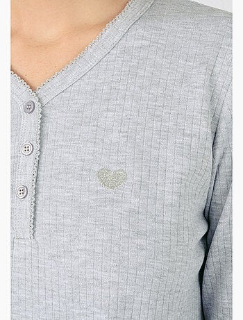 Pyjama maille côtelée - Damart