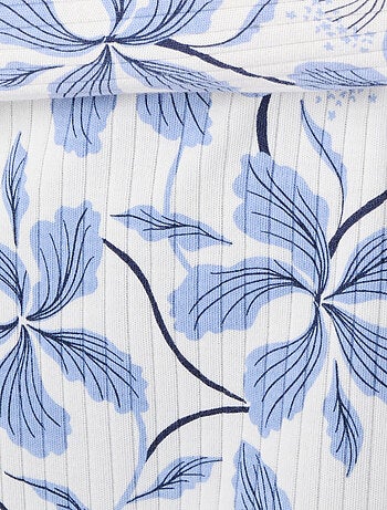 Pyjama maille côtelée, intérieur légèrement gratté - Damart