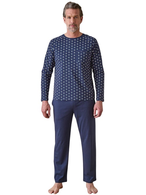 Pyjama maille coton homme - DAXON - Kiabi