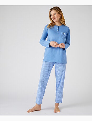 Pyjama maille jersey coton peigné - Damart