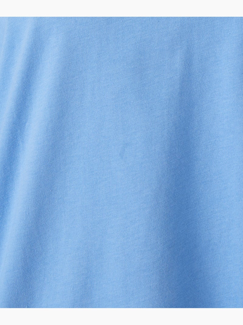 Pyjama maille jersey coton peigné - Damart Bleu ciel - Kiabi