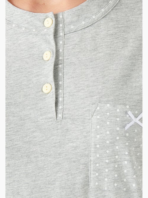 Pyjama maille jersey coton peigné - Damart - Kiabi
