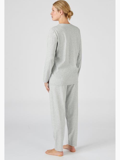 Pyjama maille jersey coton peigné - Damart - Kiabi