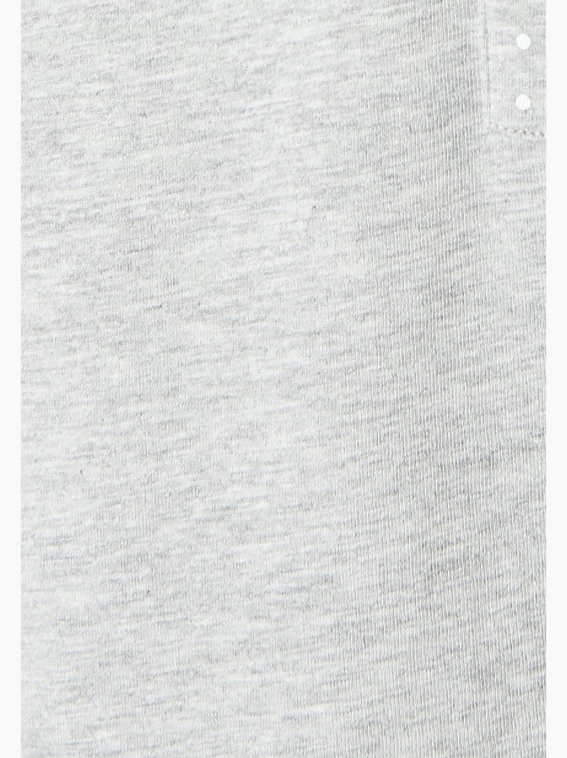 Pyjama maille jersey coton peigné - Damart Gris clair - Kiabi