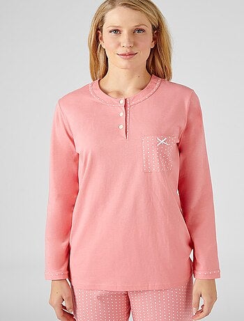 Pyjama maille jersey coton peigné - Damart