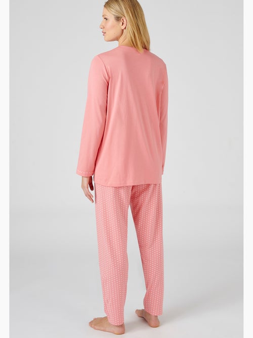 Pyjama maille jersey coton peigné - Damart - Kiabi