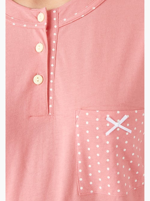 Pyjama maille jersey coton peigné - Damart - Kiabi