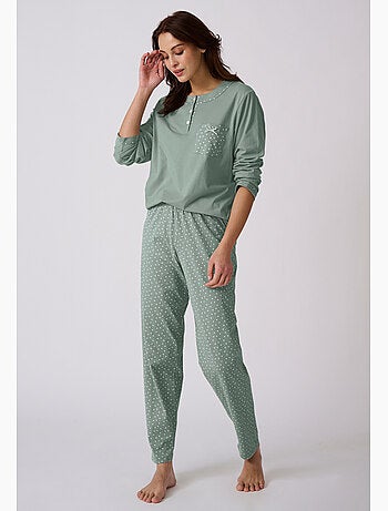 Pyjama maille jersey coton peigné - Damart