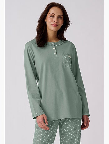 Pyjama maille jersey coton peigné - Damart
