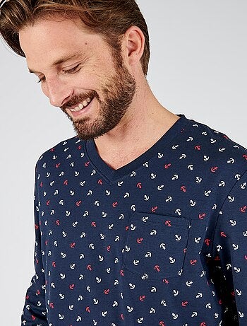 Pyjama maille jersey pur coton peigné - Damart