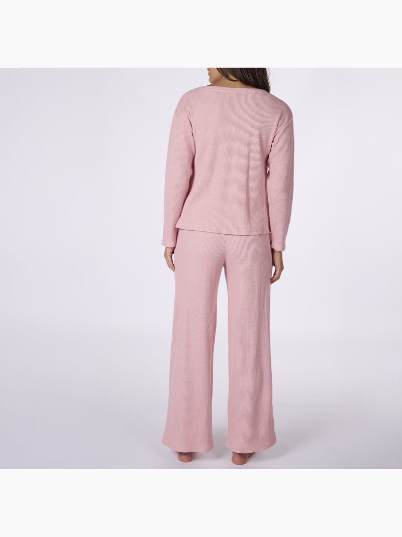 Pyjama maille   MORRIS rose - DODO Rose clair - Kiabi