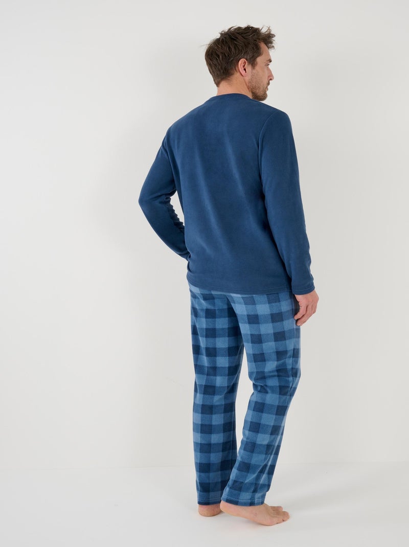 Pyjama maille polaire Thermolactyl - Damart Bleu marine - Kiabi