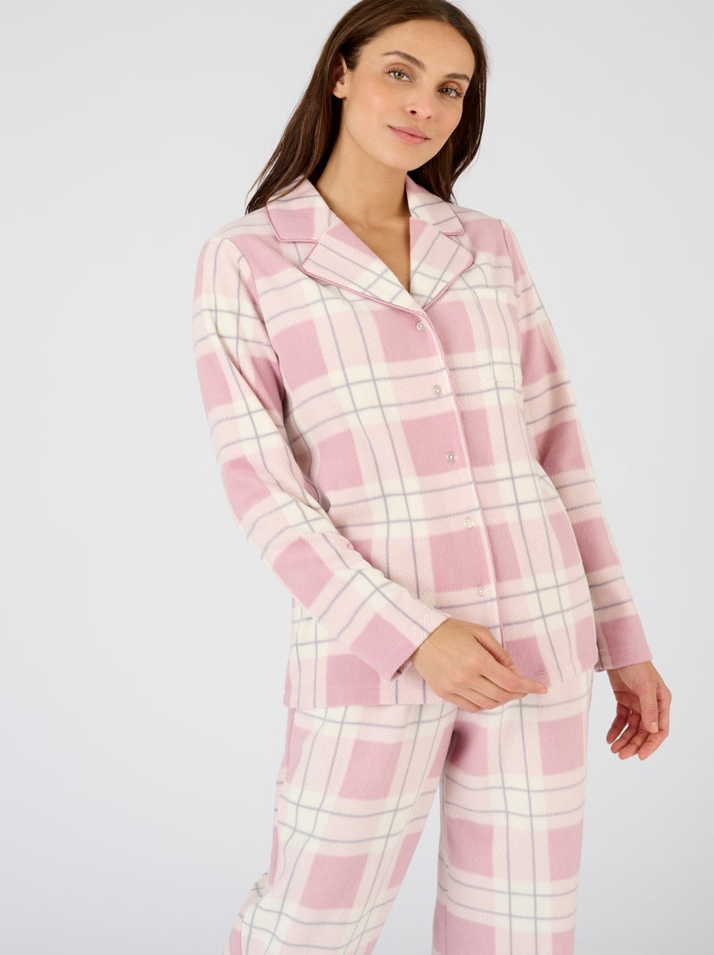 Pyjama maille polaire Thermolactyl - Damart Violet - Kiabi