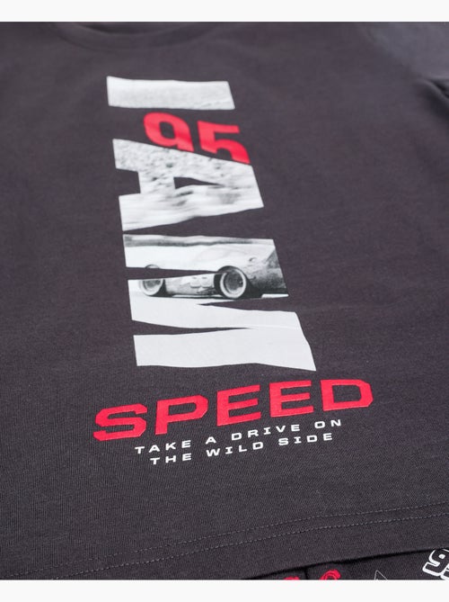 Pyjama manches courtes DISNEY CARS I am Speed pour garçon - Kiabi