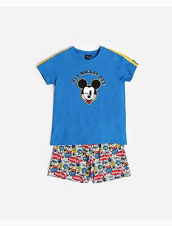 Pyjama manches courtes Disney Hey Mickey pour garçon