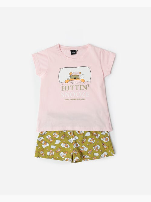 Pyjama manches courtes Disney Winnie l'ourson pour fille - Kiabi