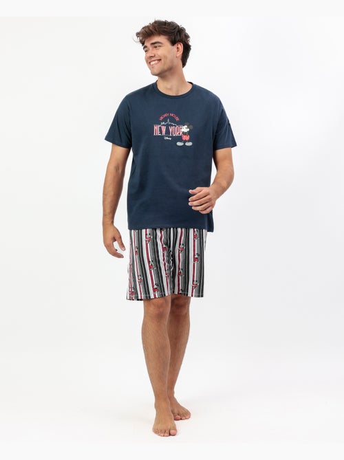 Pyjama manches courtes Mickey New York pour homme DISNEY - Kiabi