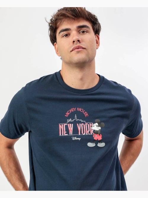 Pyjama manches courtes Mickey New York pour homme DISNEY - Kiabi