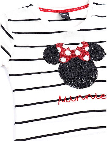 Pyjama manches longues à paillettes Disney Minnie pour fille