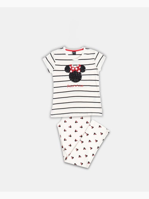 Pyjama manches longues à paillettes Disney Minnie pour fille - Kiabi Pyjama manches longues à paillettes Disney Minnie pour fille - Kiabi