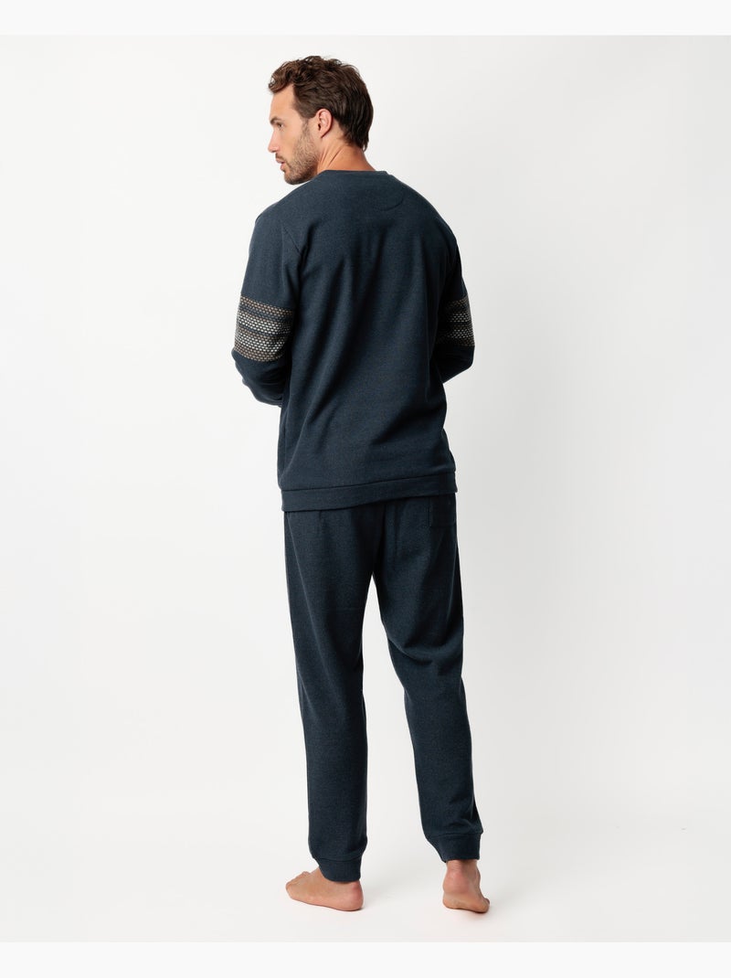 Pyjama manches longues ADMAS MAGNIFIC Magno pour homme Bleu marine - Kiabi