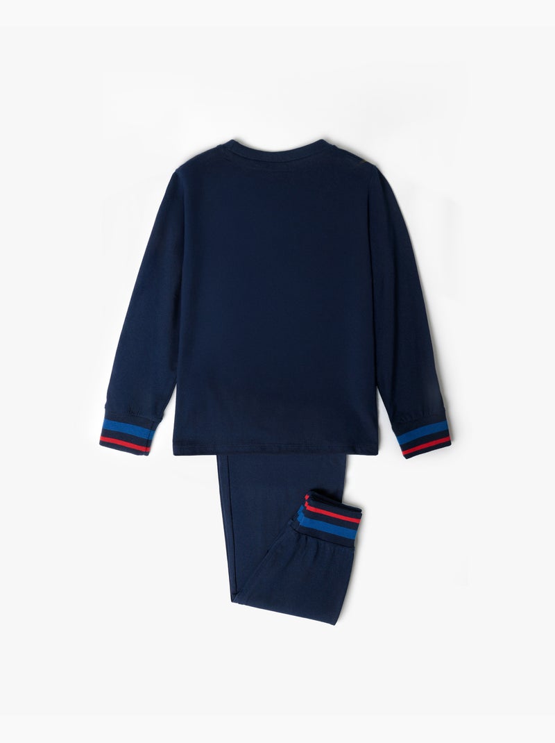Pyjama manches longues CARS Lightning McQueen pour garçon Bleu marine - Kiabi
