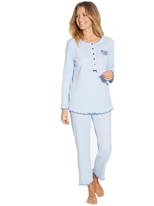 Pyjama manches longues coton - DAXON - Kiabi Pyjama manches longues coton - DAXON - Kiabi