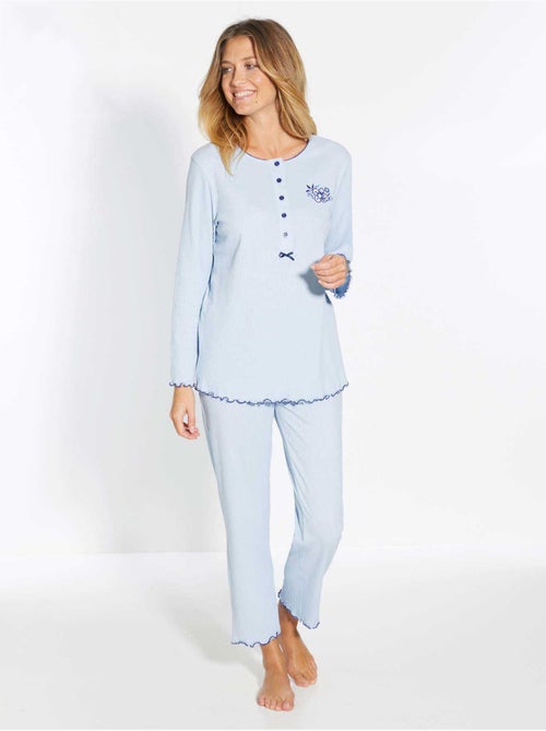 Pyjama manches longues coton - DAXON - Kiabi Pyjama manches longues coton - DAXON - Kiabi