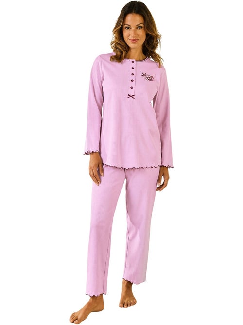 Pyjama manches longues coton - daxon - Kiabi