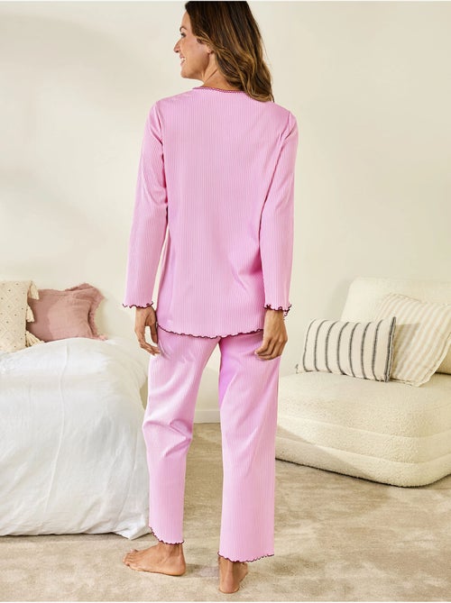 Pyjama manches longues coton - daxon - Kiabi