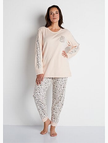 Pyjama manches longues coton interlock - Afibel
