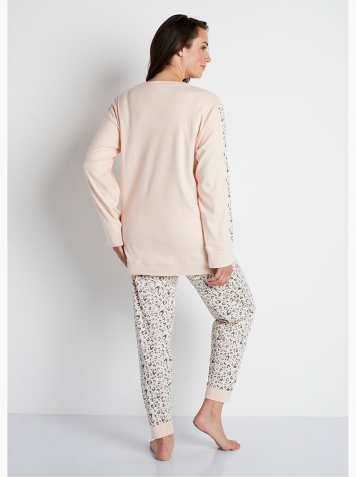 Pyjama manches longues coton interlock - Afibel - Kiabi