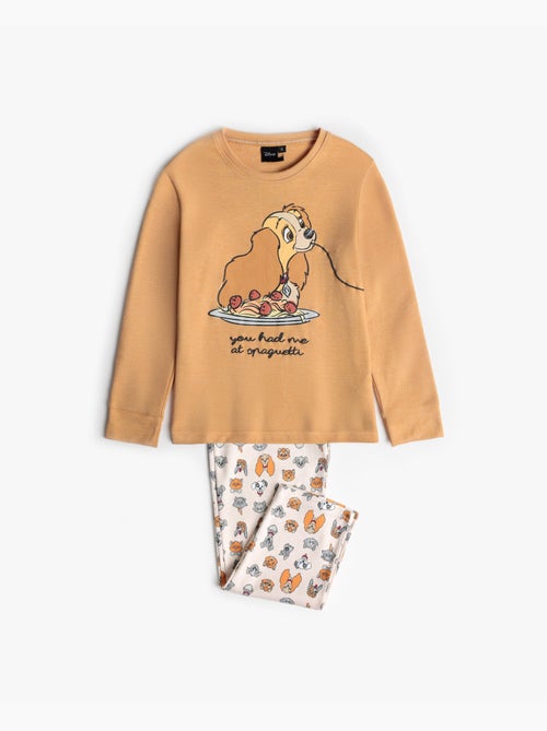Pyjama manches longues Disney Love Dinner pour fille - Kiabi