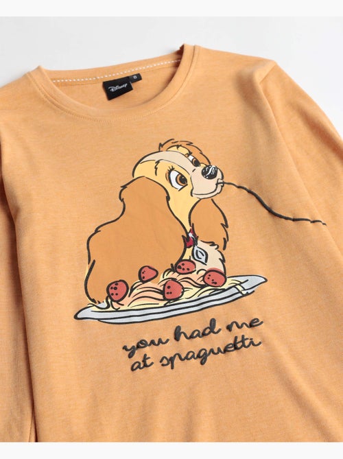 Pyjama manches longues Disney Love Dinner pour fille - Kiabi