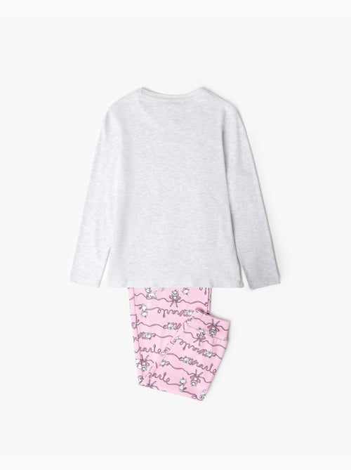Pyjama manches longues Disney Marie pour fille - Kiabi
