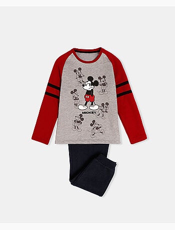 Pyjama manches longues Disney Mickey Shadows pour garçon