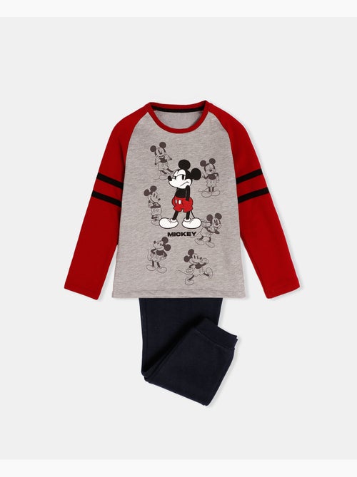 Pyjama manches longues Disney Mickey Shadows pour garçon - Kiabi