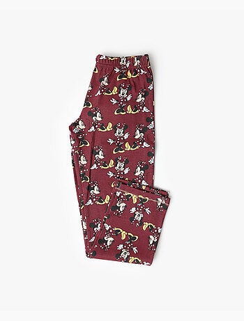 Pyjama manches longues Disney Minnie Mouse avec bouton pour fille