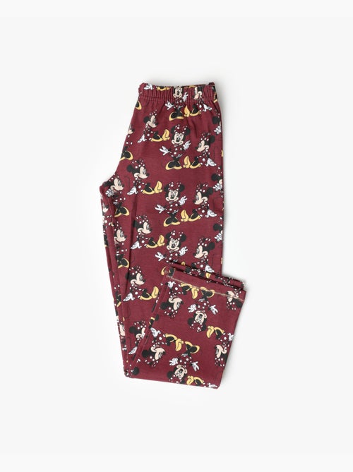 Pyjama manches longues Disney Minnie Mouse avec bouton pour fille - Kiabi