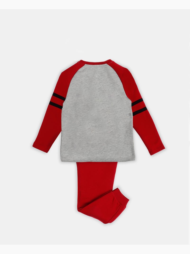 Pyjama manches longues Disney Minnie Shadows pour fille Gris chiné - Kiabi