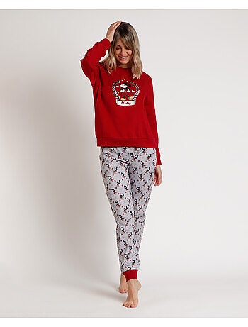 Pyjama manches longues Disney pour femme Roi Mickey